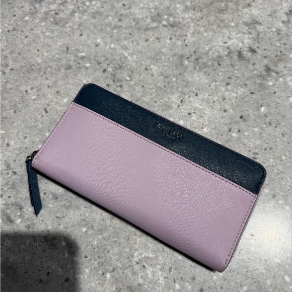 Kate Spade Lavender and Navy Wallet - Picture 1 of 5